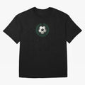 Retro Soccer 2026 Varsity Laurel Wreath Graphic Oversized T-Shirt Celebrate FIFA World Cup 2026 USA Canada Mexico Driven by Haaland, Germany Energy, Worldwide Fan Energy, Dramatic Goals, Stadium Lights and Championship Celebrations; Great for