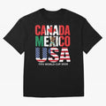 Canada Mexico USA 2026 World Cup Host Nations Oversized T-Shirt Feel the Heartbeat of Match Day Hype around FIFA World Cup 2026 Group Stage, CR7 and Messi, Portugal, Spain and Germany, Retro Football Energy, Iconic Rivalries, Trophy Chase Drama and