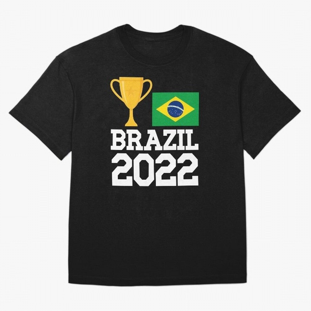 Brazil Soccer Team Fan Football Brazilian Flag 2022 T-Shirt - Brazil T shirt Soccer - Brazil Flag Vintage - Brazilian Oversized T-Shirt Experience the Global Stage of FIFA World Cup 2026 Group Stage Driven by Messi and Cristiano Ronaldo, France and