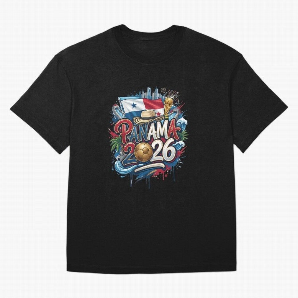 Panama World Cup 2026 Football Legacy Oversized T-Shirt Stand Out with Spirit from the FIFA World Cup 2026 Journey through Neymar, Haaland and Cristiano Ronaldo Highlights, England Pride, Football Passion, Legendary Performances, Festival Vibes and