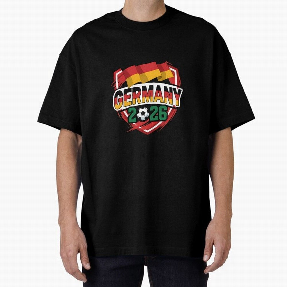 Germany World Cup 2026 Germany Football Oversized T-Shirt Make Every Kick Count in Global Football Passion for FIFA World Cup 2026 USA Canada Mexico, Capturing Cristiano Ronaldo, Haaland and CR7, Spain, Stadium Memories, Football Loyalty,
