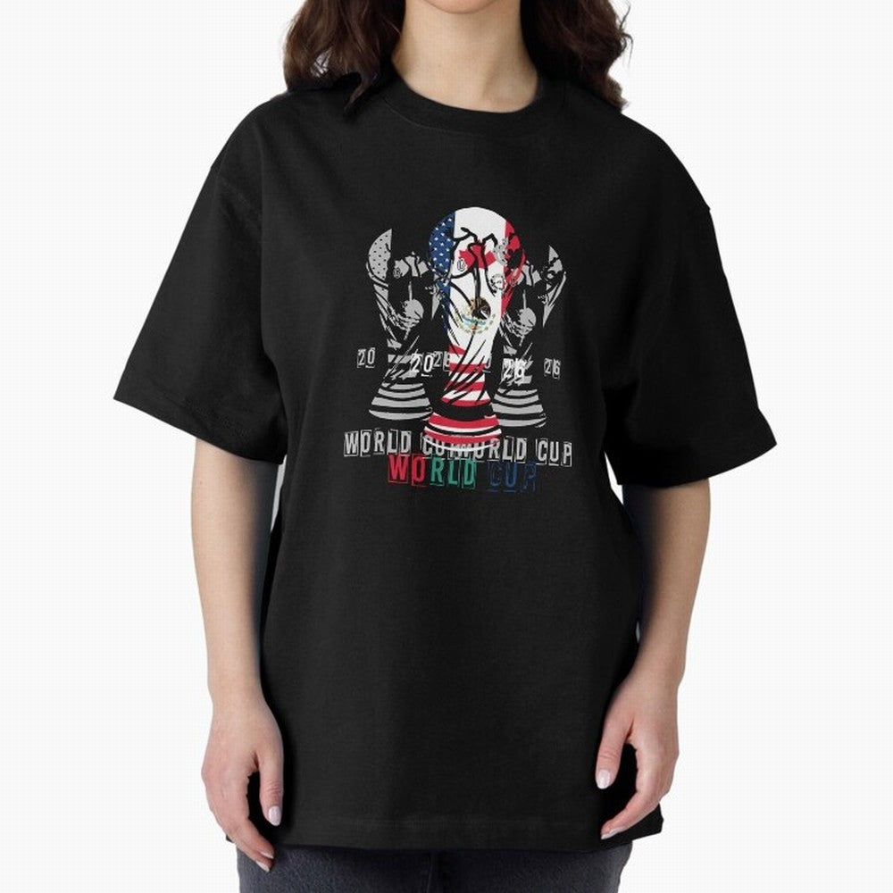 Fifa world cup 2026 USA - Mexico - canada T-Shirt_84601424 Oversized T-Shirt Bring a Vintage Feel to the FIFA World Cup 2026 USA Canada Mexico Journey through Messi and Cristiano Ronaldo Highlights, Portugal Pride, Sports Nostalgia, International