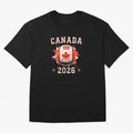 Front Print Canada Soccer World Cup 2026 - Canadian Fan Gift T-Shirt_84561562 Oversized T-Shirt Embrace Global Football Passion for FIFA World Cup 2026, Featuring Neymar, Spain and Netherlands, Sports Nostalgia, International Competition, Famous