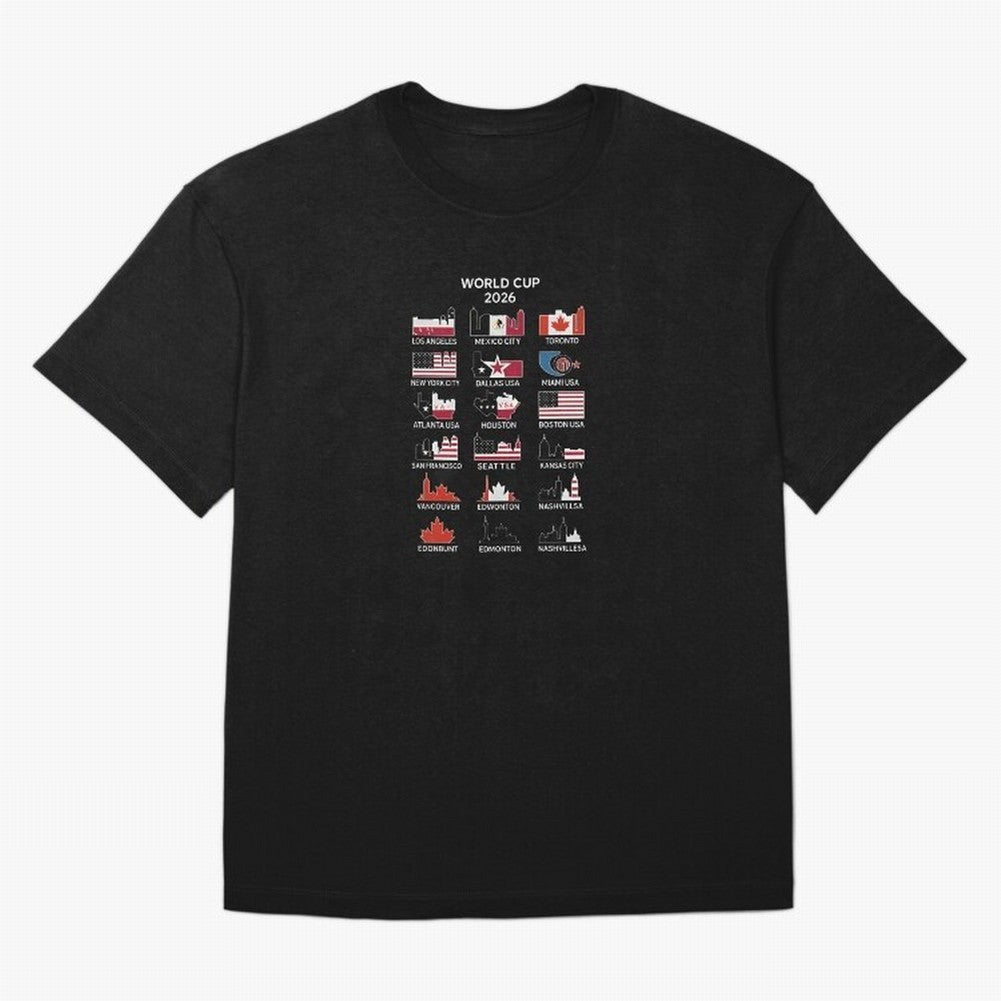 World Cup 2026 Host Cities T-Shirt_84292126 Oversized T-Shirt Represent the Passion of FIFA World Cup 2026 Group Stage with Messi, Neymar and Mbappe, Spain Energy, Match Day Excitement, Supporter Culture, Golden Goals and Global Football Passion;
