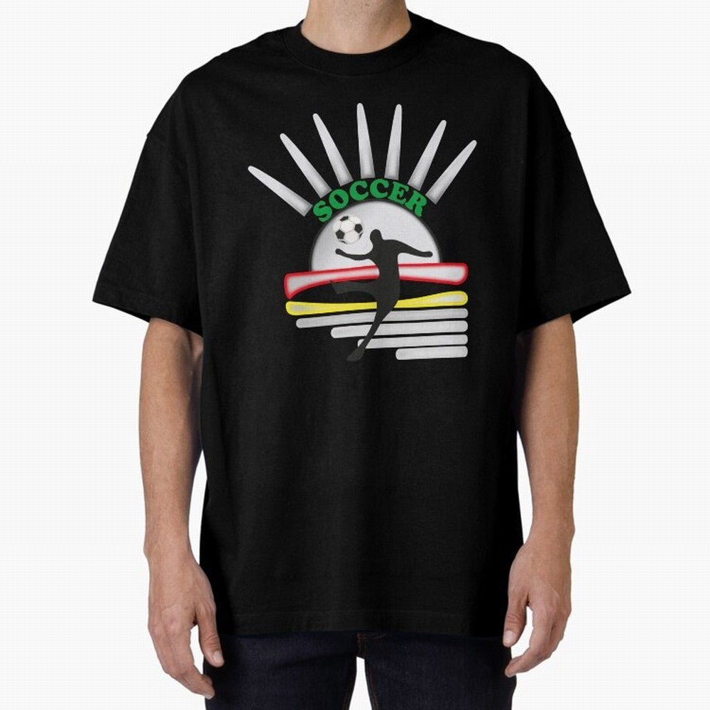 Football player football sun Oversized T-Shirt Celebrate the Stars of FIFA World Cup 2026 Group Stage Spirit, Made for Spain, CR7 and Messi, Goal Celebration Energy, Supporter Heritage, Football Icons and Worldwide Tournament Joy; Great for