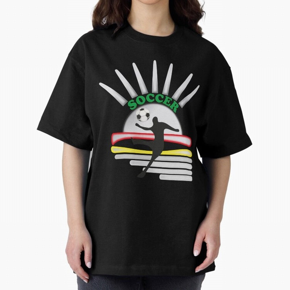 Football player football sun Oversized T-Shirt Celebrate the Stars of FIFA World Cup 2026 Group Stage Spirit, Made for Spain, CR7 and Messi, Goal Celebration Energy, Supporter Heritage, Football Icons and Worldwide Tournament Joy; Great for