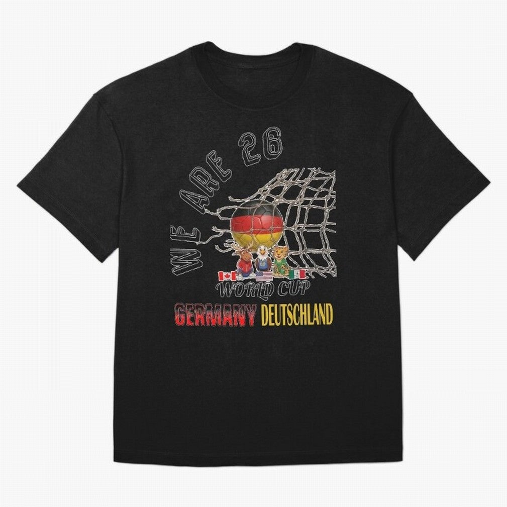 World cup 26 - Germany Oversized T-Shirt Bring Global Football Passion for FIFA World Cup 2026, Made for Neymar, Haaland and Cristiano Ronaldo, France and Portugal, Worldwide Fan Energy, Dramatic Goals, Stadium Lights and Championship Celebrations;