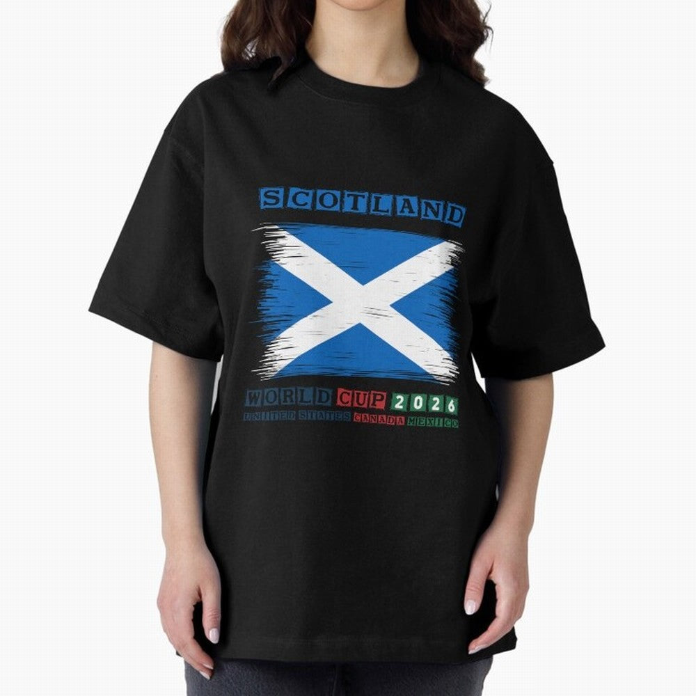 SCOTLAND WORLD CUP 2026 Oversized T-Shirt Create the FIFA World Cup 2026 Journey through Haaland Highlights, England and Germany Pride, Soccer Culture, Superstar Moments, National Team Dreams and Competitive Fire; Made for Die Hard Supporters,