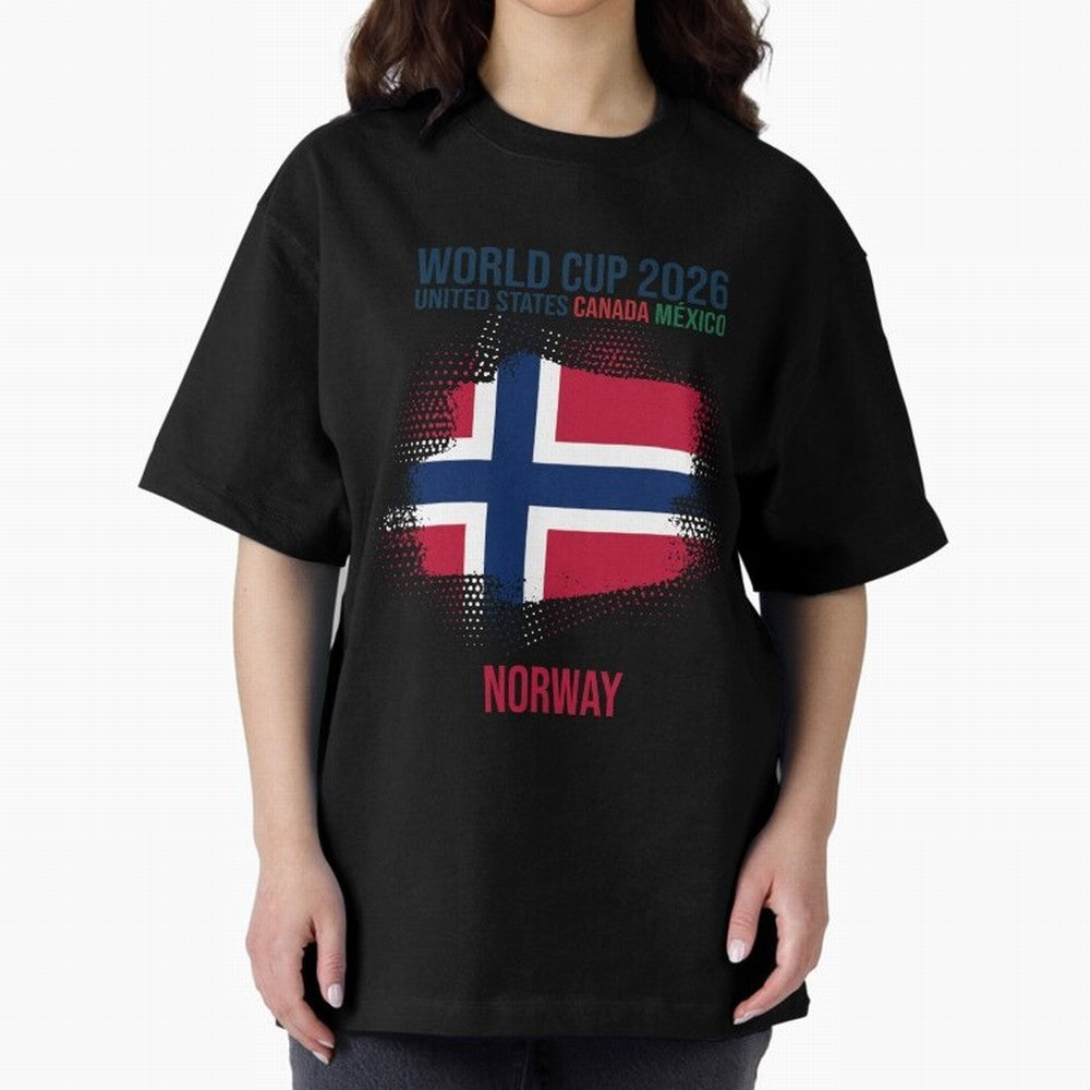 NORWAY WORLD CUP 2026 Oversized T-Shirt Support the Legends of FIFA World Cup 2026 with CR7, Portugal Energy, Supporter Pride, Iconic Celebrations, Legendary Names and Global Match Day Energy; Made for Collectors Who Enjoy Iconic Players, Country