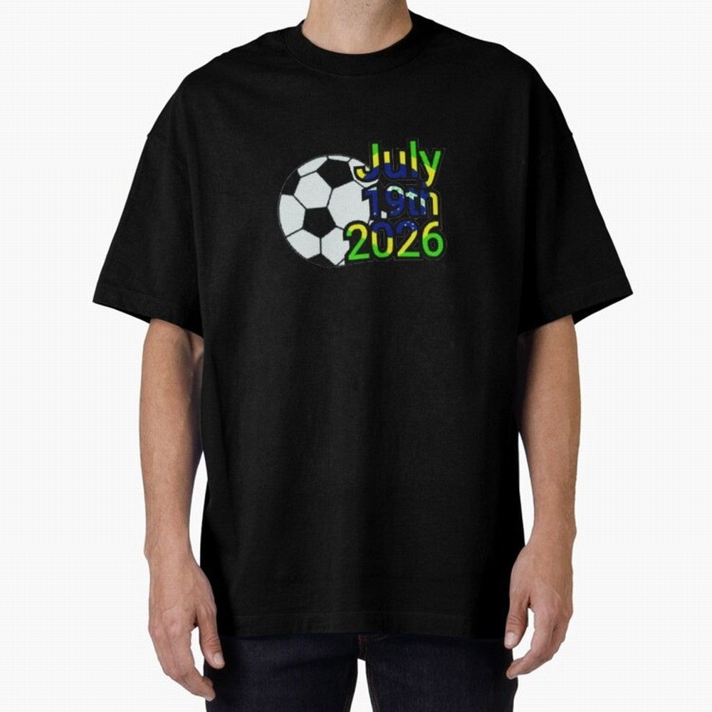 USA 2026- Brazil Oversized T-Shirt Feel FIFA World Cup 2026 Group Stage Highlighting Haaland, Spain and Netherlands Energy, Game Day Rituals, Football Legends, Country Pride and the Road to the Final; Great for Watch Parties, Sports Bars, Family