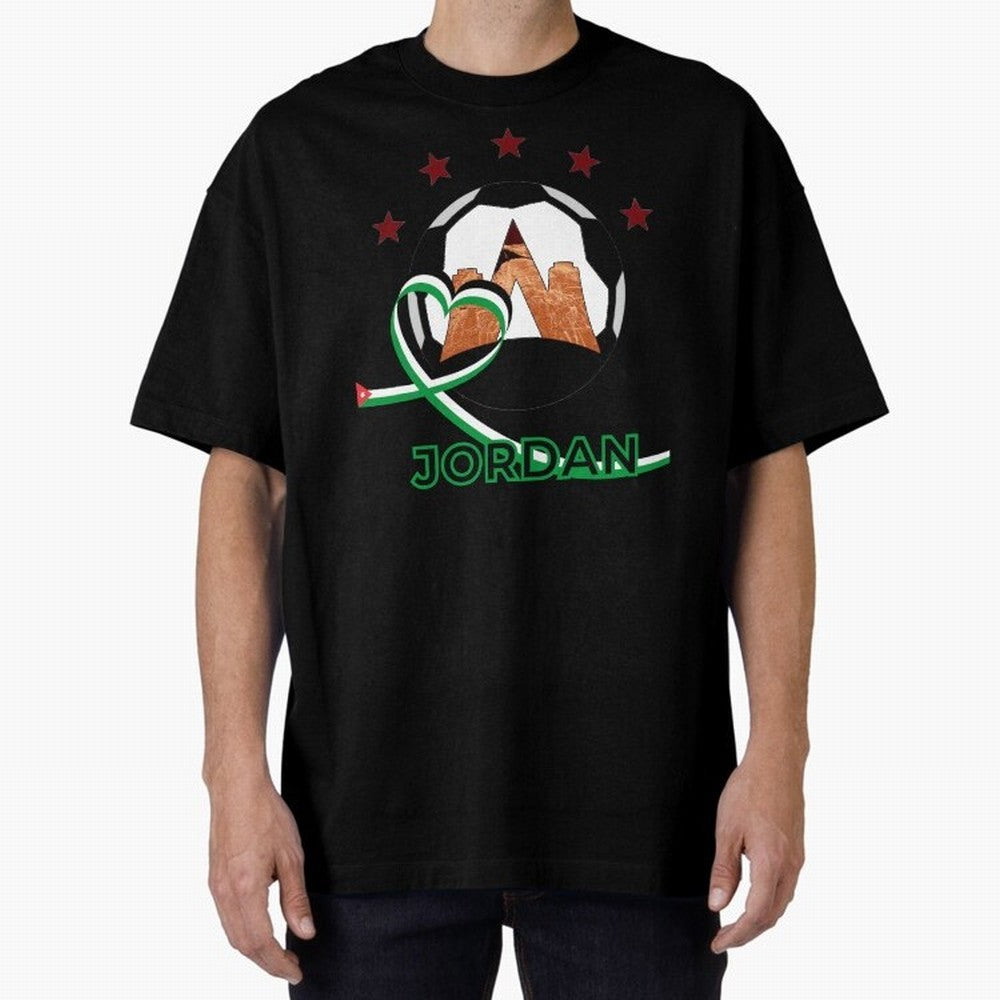 Jordan WC2026 Oversized T-Shirt Represent FIFA World Cup 2026 Connected to Haaland and Mbappe, Spain Energy, Match Day Excitement, Supporter Culture, Golden Goals and Global Football Passion; Created for Match Day Parties, Soccer Gifts, Fan Photos,