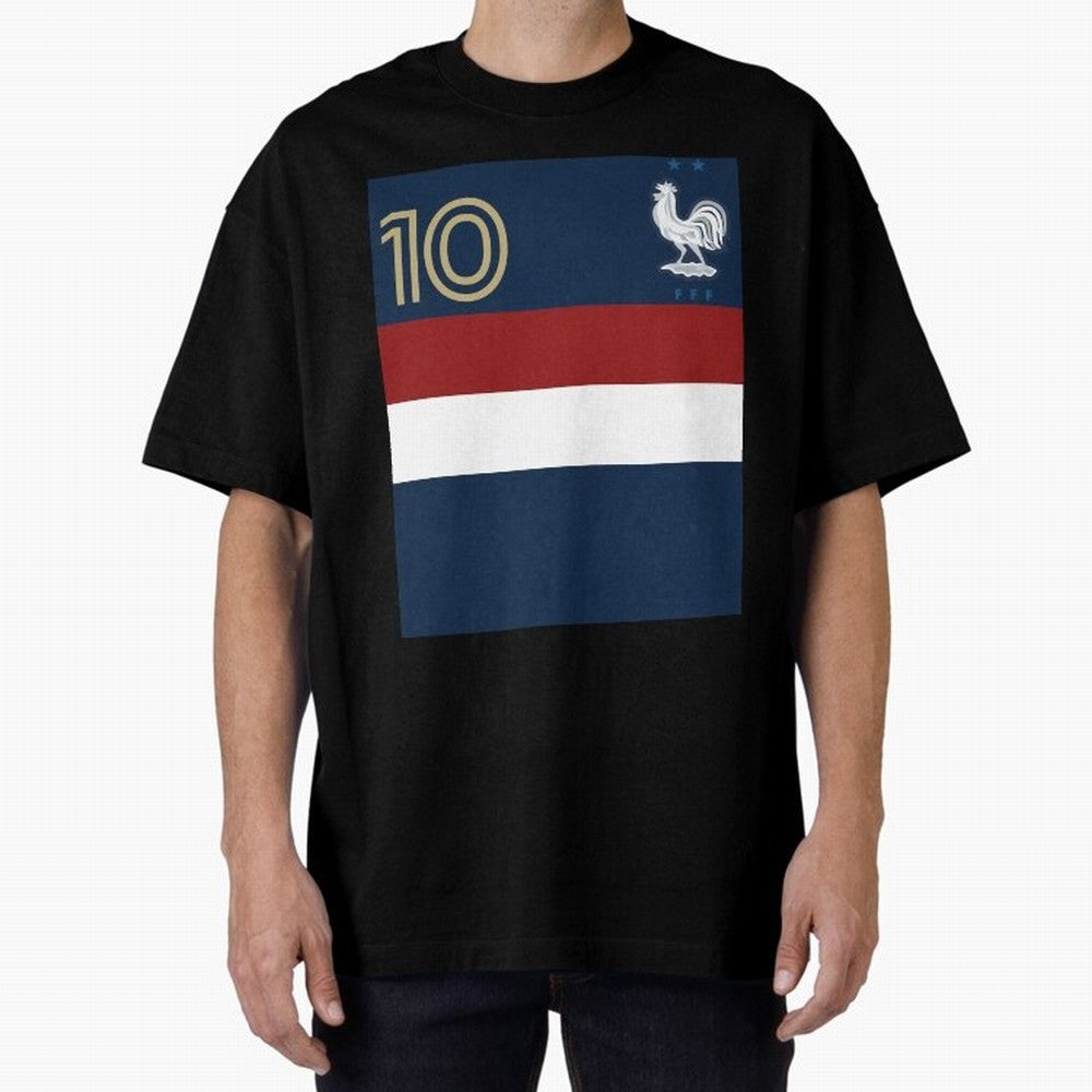 France | 2026 World Cup Fan Apparel Oversized T-Shirt Celebrate Supporters United by Global Football Passion for FIFA World Cup 2026 USA Canada Mexico, Filled with Cristiano Ronaldo, Haaland and CR7, England, France and Netherlands, Vintage Soccer