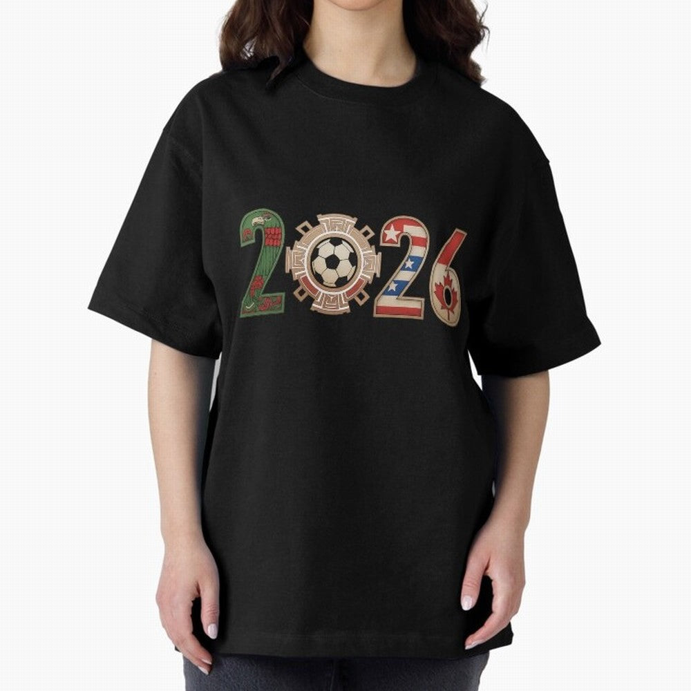 2026 Oversized T-Shirt Show Championship Spirit for the FIFA World Cup 2026 Group Stage Journey through Messi, CR7 and Mbappe Highlights, Spain and Netherlands Pride, Classic Soccer Heritage, Championship Pressure, Fan Loyalty and International
