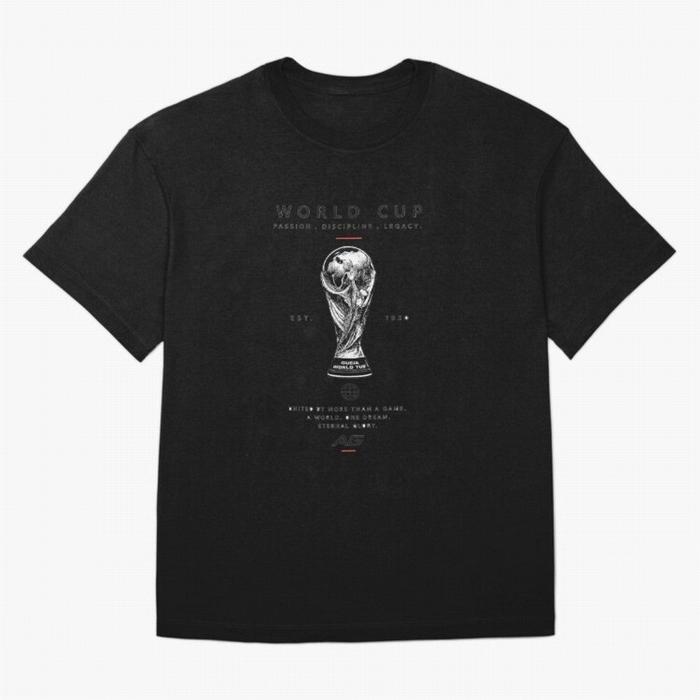 World Cup Football Streetwear Design Oversized T-Shirt Make Every Match About Match Day Hype around FIFA World Cup 2026, CR7 and Messi, England and Germany, Match Day Excitement, Supporter Culture, Golden Goals and Global Football Passion; Great