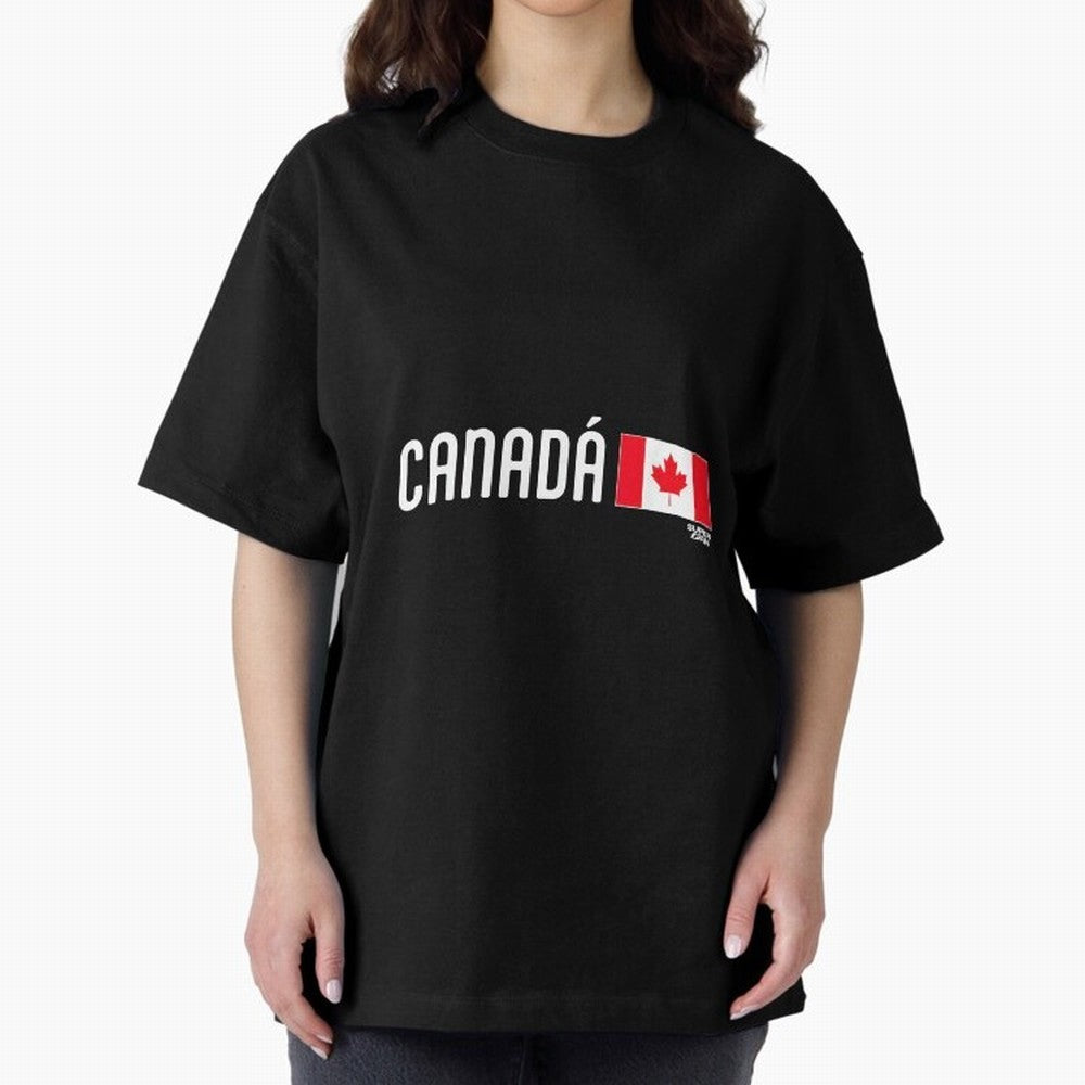2026 Canada Soccer Fan World Cup Oversized T-Shirt Support the Legends of FIFA World Cup 2026 Spirit, Made for Argentina, France and Brazil, Neymar, Retro Football Energy, Iconic Rivalries, Trophy Chase Drama and Stadium Atmosphere; Great for