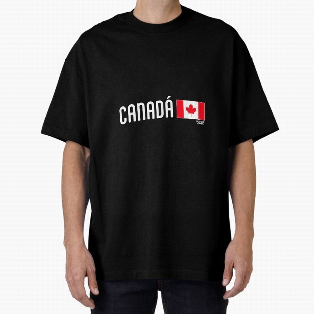 2026 Canada Soccer Fan World Cup Oversized T-Shirt Support the Legends of FIFA World Cup 2026 Spirit, Made for Argentina, France and Brazil, Neymar, Retro Football Energy, Iconic Rivalries, Trophy Chase Drama and Stadium Atmosphere; Great for