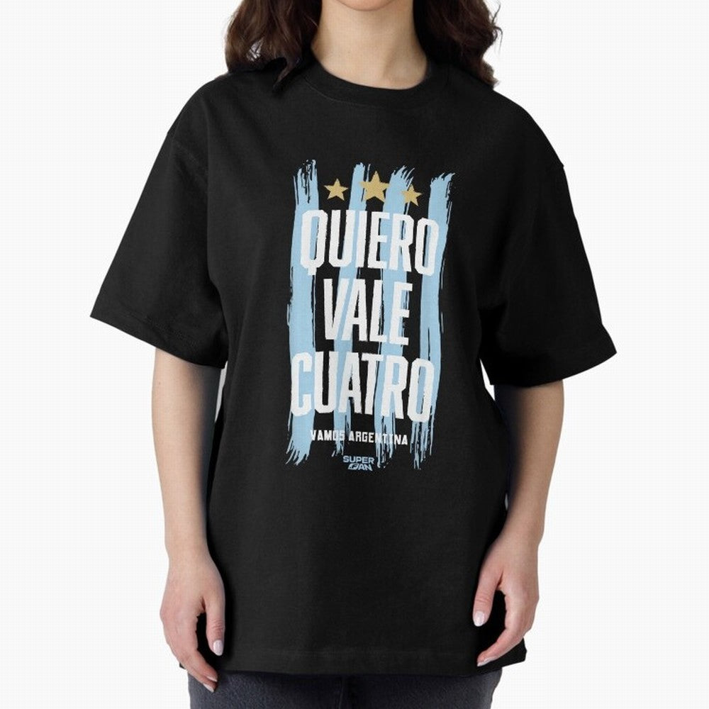 Argentinian Soccer Fan World Cup 2026 Oversized T-Shirt Back the Journey through FIFA World Cup 2026 Group Stage for Fans of Haaland and Mbappe and Spain, Bringing Champion Mindset, Group Stage Buzz, Knockout Tension and Passionate Fan Culture;