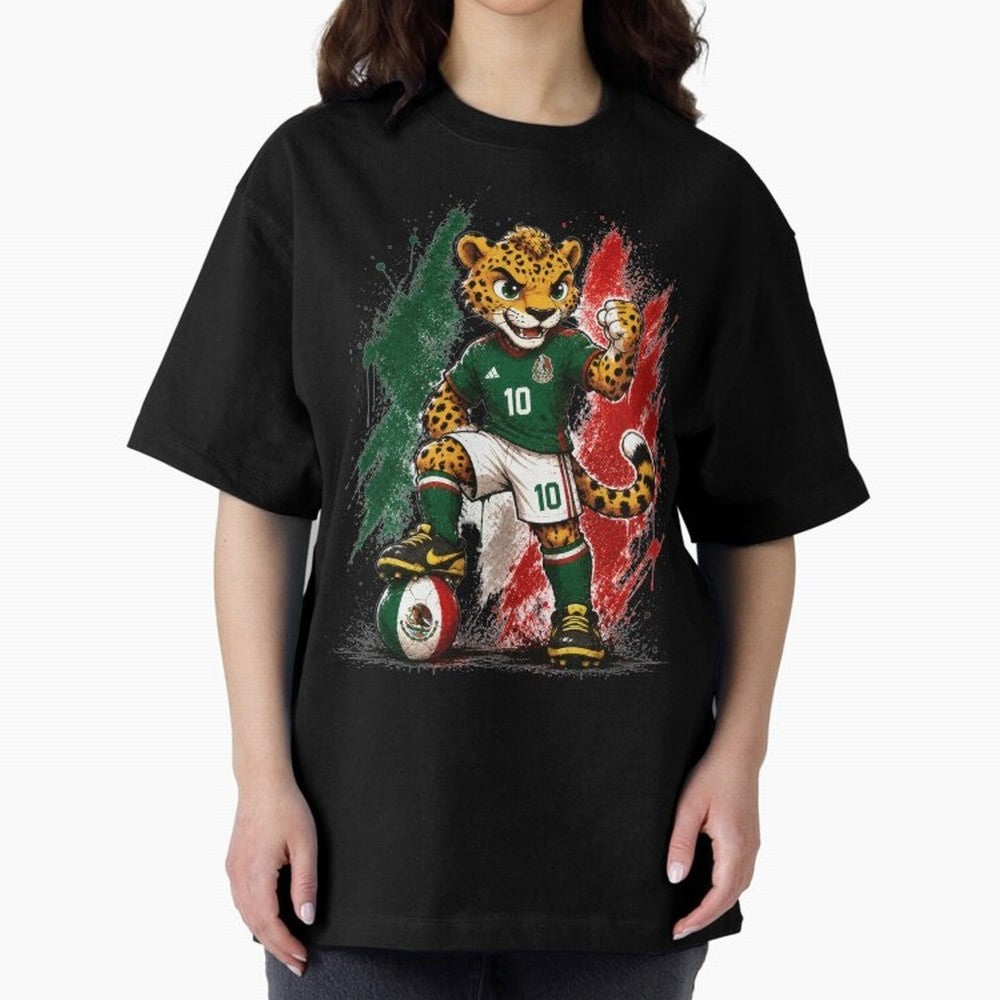 Mexico Fifa Mundial Oversized T-Shirt Join Supporters Worldwide for FIFA World Cup 2026 Spirit, Celebrating Argentina, Cristiano Ronaldo, Haaland and CR7, Vintage Soccer Flavor, Modern Football Stars, National Flags and Final Night Emotion; Ideal