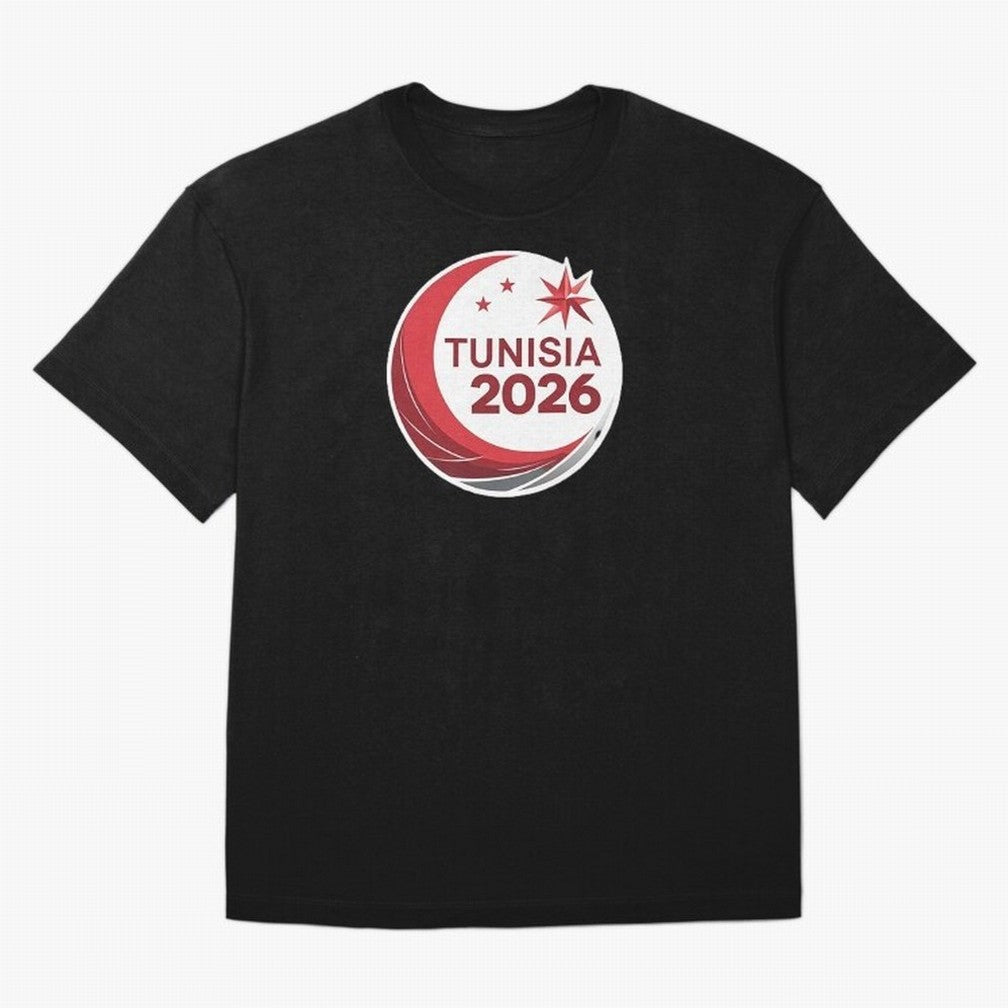 Tunisia 2026 Oversized T-Shirt Join Supporters Worldwide for Global Football Passion for FIFA World Cup 2026 Group Stage, Celebrating CR7, Argentina, Fan Favorite Moments, National Team Passion, Big Match Drama and Soccer History; Made for Die Hard