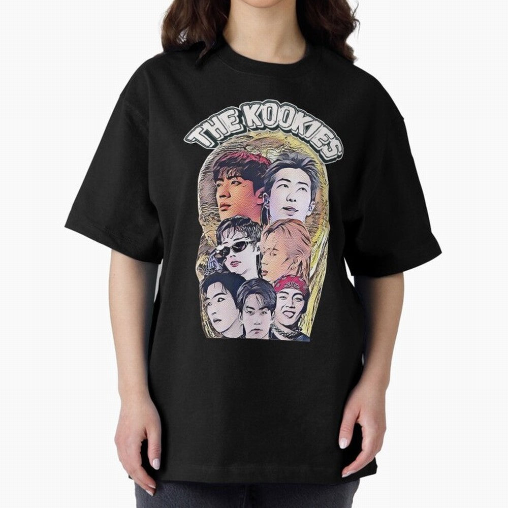 The Kookies - BTS Design Oversized T-Shirt Celebrate Soccer Greatness during the FIFA World Cup 2026 USA Canada Mexico Journey through Cristiano Ronaldo, Haaland and CR7 Highlights, Portugal, Spain and Germany Pride, Football History, Final Match