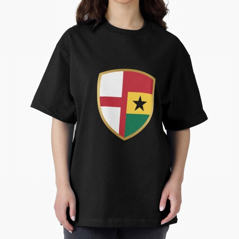 FIFA World Cup - England v Ghana Oversized T-Shirt Mark the FIFA World Cup 2026 USA Canada Mexico Journey through Messi Highlights, France Pride, Championship Spirit, Famous Goals, Roaring Crowds and International Football Unity; Perfect for