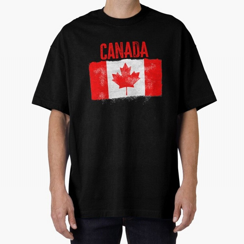 Canada Oversized T-Shirt Celebrate Fan Favorites in the FIFA World Cup 2026 Group Stage Journey through Haaland Highlights, Argentina, France and Brazil Pride, Sports Nostalgia, International Competition, Famous Players and Unforgettable Victories;