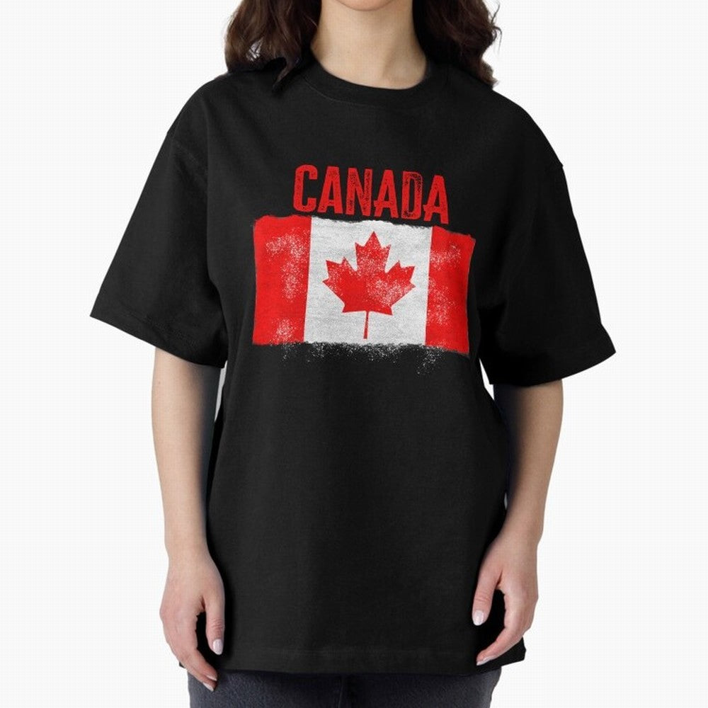 Canada Oversized T-Shirt Celebrate Fan Favorites in the FIFA World Cup 2026 Group Stage Journey through Haaland Highlights, Argentina, France and Brazil Pride, Sports Nostalgia, International Competition, Famous Players and Unforgettable Victories;
