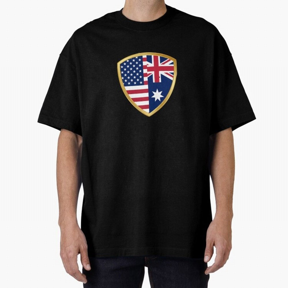 FIFA World Cup - USA v Australia Oversized T-Shirt Stand Out with Spirit from FIFA World Cup 2026 USA Canada Mexico Spirit, Inspired by Argentina, Neymar, Championship Spirit, Famous Goals, Roaring Crowds and International Football Unity; Perfect