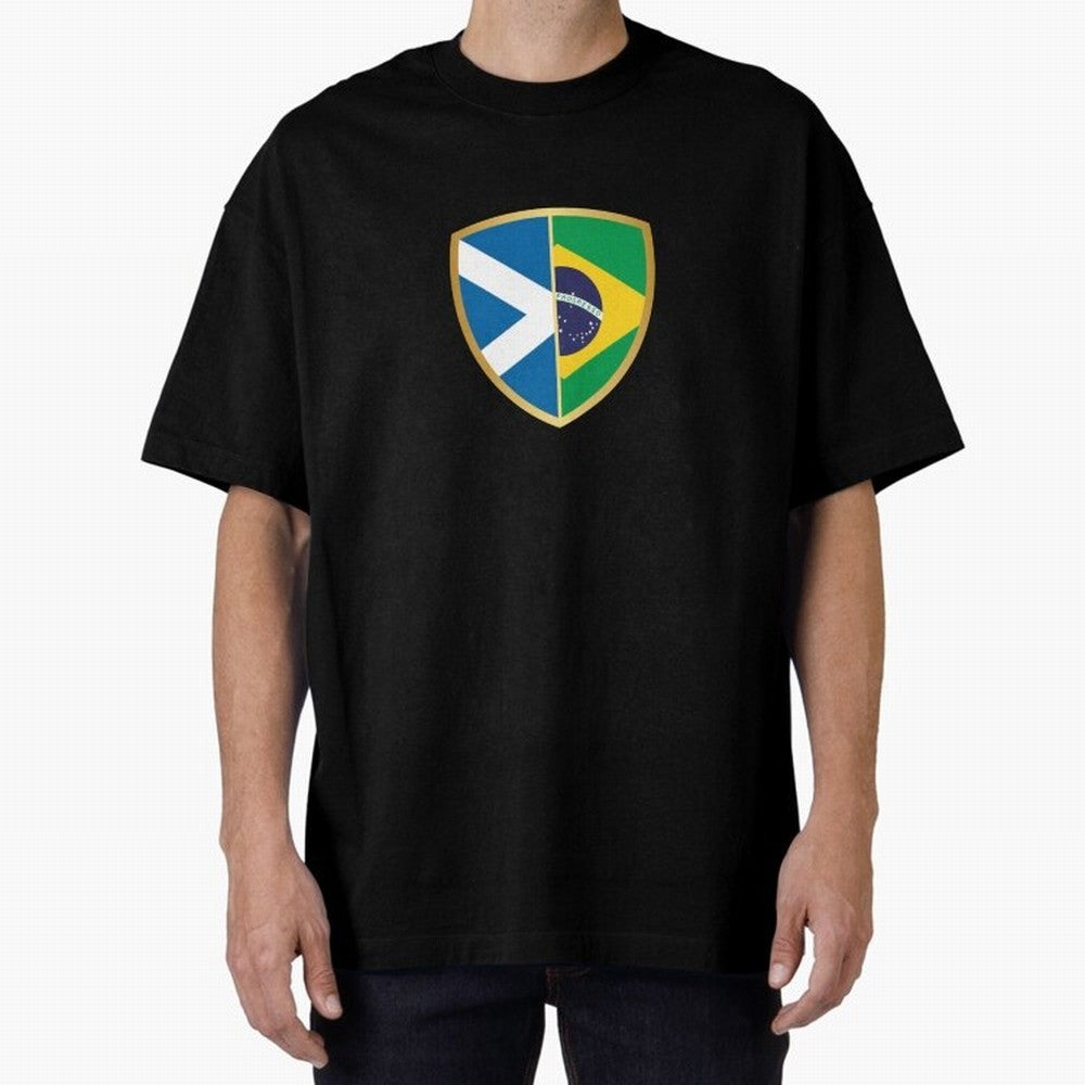 FIFA World Cup -Scotland v Brazil Oversized T-Shirt Honor the Football Icons of FIFA World Cup 2026 Group Stage Spirit, Featuring Portugal, Spain and Germany, Cristiano Ronaldo, Sports Nostalgia, International Competition, Famous Players and