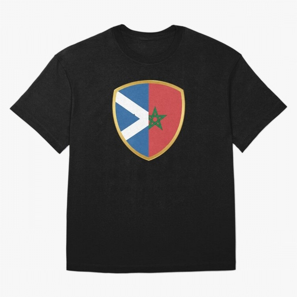 FIFA World Cup -Scotland v Morocco Oversized T-Shirt Carry the Dream of FIFA World Cup 2026 USA Canada Mexico for Fans of Cristiano Ronaldo, Haaland and CR7 and Argentina and Brazil, Bringing Retro Football Energy, Iconic Rivalries, Trophy Chase