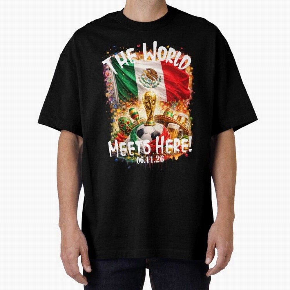 2026 World Cup Oversized T-Shirt Fuel Your Fan Pride for the FIFA World Cup 2026 Journey through Neymar Highlights, Brazil Pride, Global Supporter Spirit, Legendary Goals, National Colors and Tournament Celebration; Perfect for Fans, Collectors,