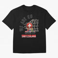 World cup 26 - Switzerland Oversized T-Shirt Stand Out with Spirit from FIFA World Cup 2026 USA Canada Mexico Spirit, Celebrating Netherlands, Mbappe and Neymar, Sports Nostalgia, International Competition, Famous Players and Unforgettable