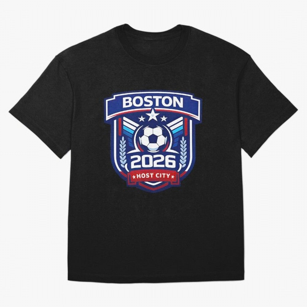 Boston 2026 Host City Welcoming the World Cup Oversized T-Shirt Show Support during FIFA World Cup 2026 Spirit, Centered on France, Haaland and Mbappe, Stadium Memories, Football Loyalty, International Chants and Championship Tradition; Ideal for