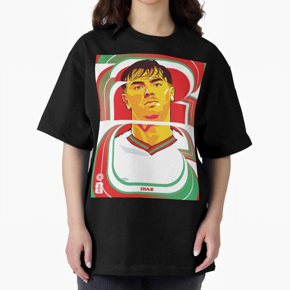 World Cup 2026 Soccer Celebration: United Football Fan Art Oversized T-Shirt Bring International Match Energy to FIFA World Cup 2026 Group Stage Inspired by Messi, Brazil Energy, Championship Spirit, Famous Goals, Roaring Crowds and International
