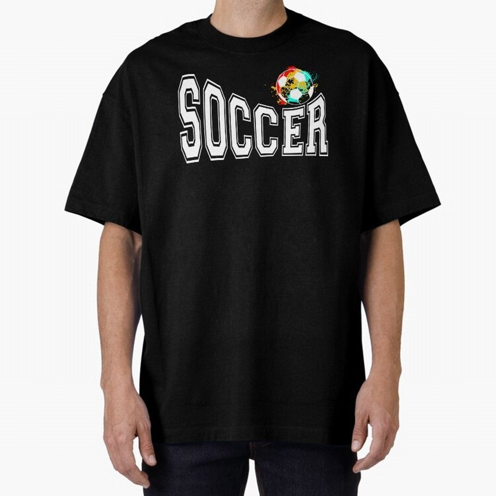 Football World Cup 2026 Oversized T-Shirt Capture Global Football Passion for FIFA World Cup 2026 Group Stage, Capturing Neymar, Spain, Champion Mindset, Group Stage Buzz, Knockout Tension and Passionate Fan Culture; Ideal for Fans Who Follow