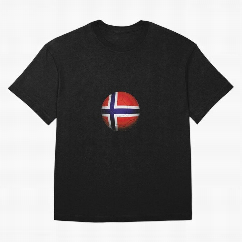 Norway Football Oversized T-Shirt Represent Football Lovers during FIFA World Cup 2026 Group Stage Made for Mbappe and Neymar, Germany Energy, Classic Soccer Heritage, Championship Pressure, Fan Loyalty and International Pride; Great for Supporters