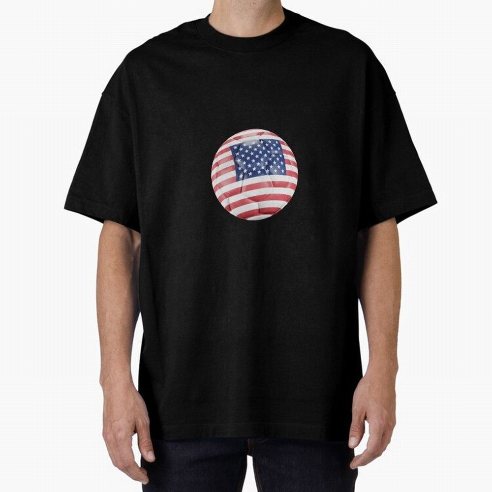 USA Soccer Oversized T-Shirt Celebrate Classic Football Spirit in FIFA World Cup 2026 Group Stage Highlighting Neymar, Argentina and Brazil Energy, Football Passion, Legendary Performances, Festival Vibes and Supporter Community; Perfect for People
