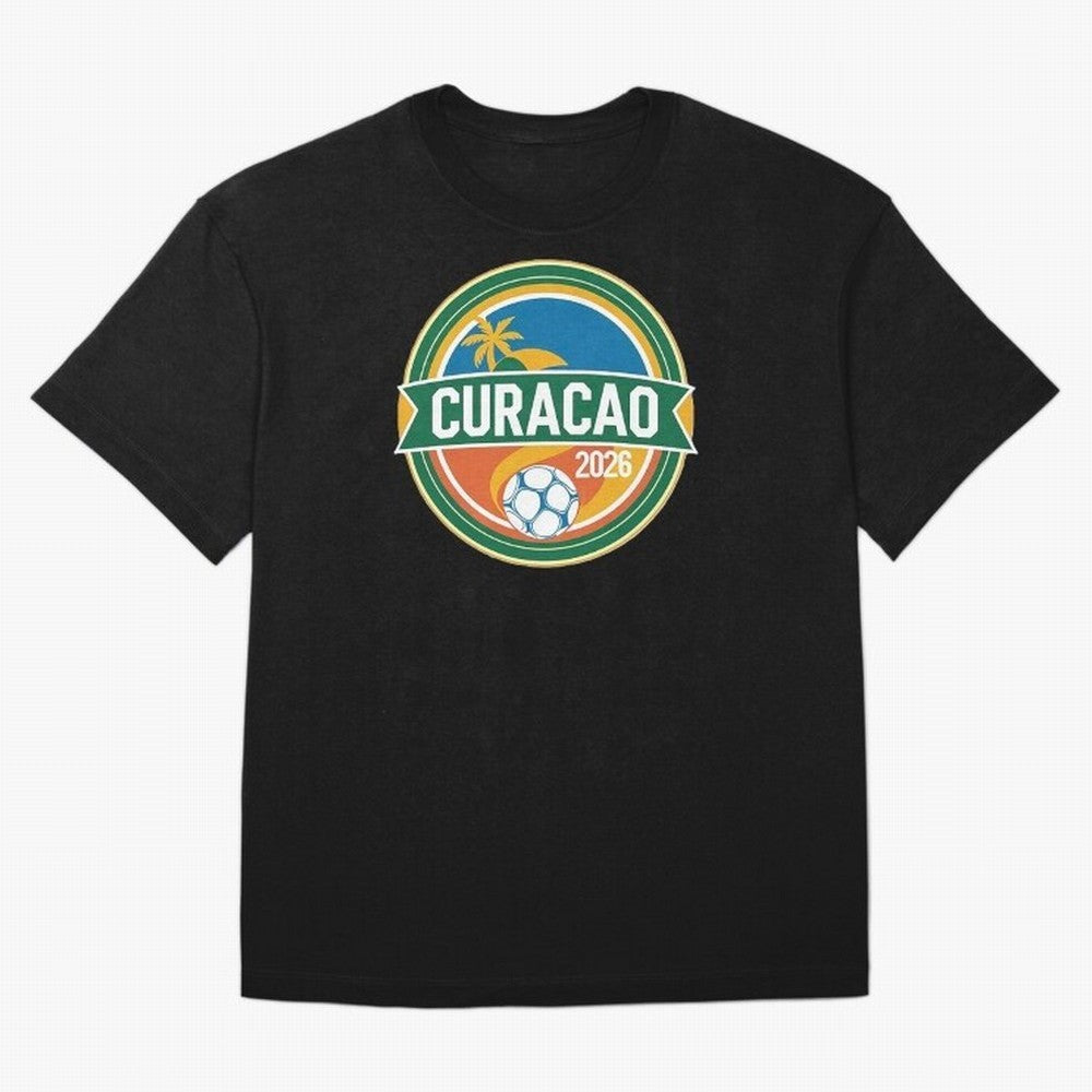 Curacao WC 2026 Oversized T-Shirt Bring World Football Passion into FIFA World Cup 2026 Spirit, Connected to Germany, Mbappe, Fan Favorite Moments, National Team Passion, Big Match Drama and Soccer History; Created for Match Day Parties, Soccer