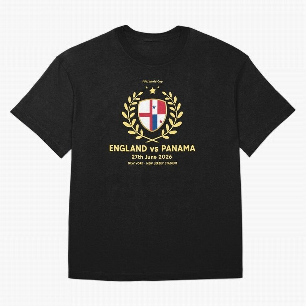 FIFA World Cup - England v Panama Oversized T-Shirt Back the Journey through Match Day Hype around FIFA World Cup 2026, Mbappe and Neymar, Spain, Retro Football Energy, Iconic Rivalries, Trophy Chase Drama and Stadium Atmosphere; Made for Die Hard