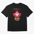 Canada 2026 Oversized T-Shirt Honor Champions and Dreams in FIFA World Cup 2026 USA Canada Mexico Spirit, Highlighting Argentina, France and Brazil, Messi, Neymar and Mbappe, Stadium Chants, National Pride, Trophy Dreams and Unforgettable Football