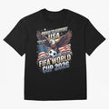 Proud To Support USA FIFA World Cup 2026 American Soccer Fan Patriotic Design Oversized T-Shirt Join FIFA World Cup 2026 USA Canada Mexico Spirit, Built around England, France and Netherlands, CR7, Football Festival Excitement, Trophy Ambitions,