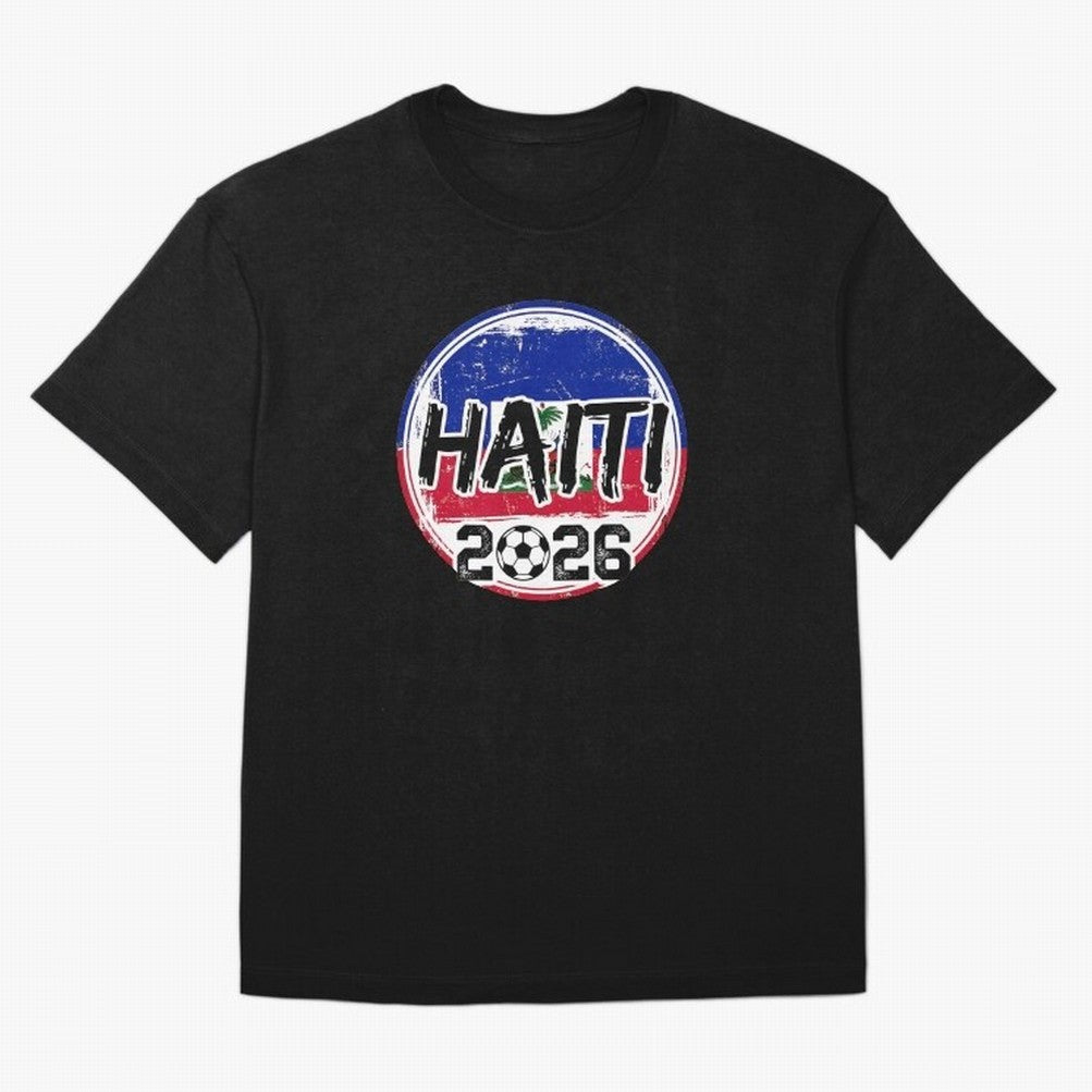 Haiti World Cup 2026 Soccer Fan Game Day T-Shirt_86605887 Oversized T-Shirt Relive Match Day Hype around FIFA World Cup 2026 USA Canada Mexico, Neymar, England, France and Netherlands, Champion Mindset, Group Stage Buzz, Knockout Tension and