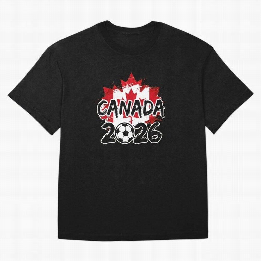 Canada World Cup 2026 Soccer Fan Game Day T-Shirt_86605883 Oversized T-Shirt Step into the FIFA World Cup 2026 Group Stage Journey through Cristiano Ronaldo, Haaland and CR7 Highlights, Argentina and Brazil Pride, Retro Football Energy, Iconic