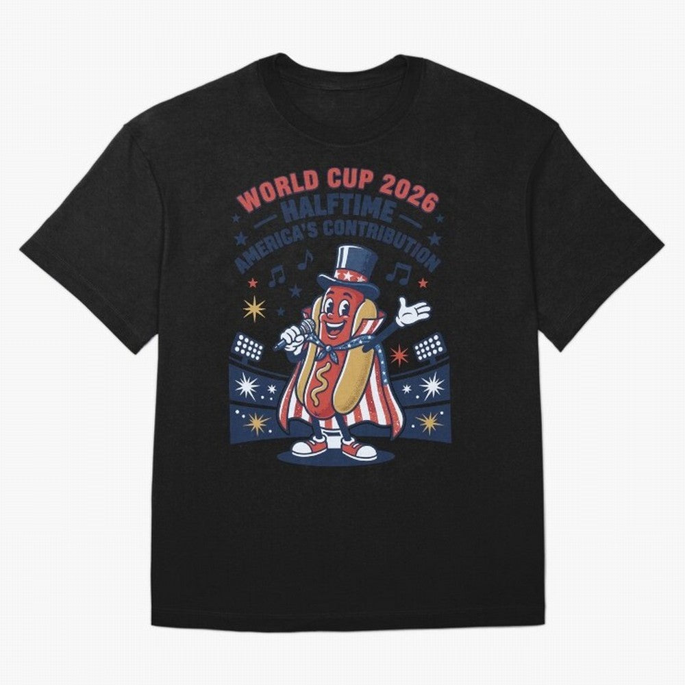 World Cup 2026 Halftime ¡ª America's Contribution V2 Oversized T-Shirt Show Match Day Excitement for the FIFA World Cup 2026 Group Stage Journey through Messi, Neymar and Mbappe Highlights, Brazil, Portugal and Argentina Pride, Game Day Rituals,
