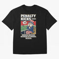 Penalty Kicks ¡ª WC2026 V2 Oversized T-Shirt Live for the Drama of FIFA World Cup 2026 Group Stage for Fans of Messi, CR7 and Mbappe and Argentina and Brazil, Bringing Vintage Soccer Flavor, Modern Football Stars, National Flags and Final Night