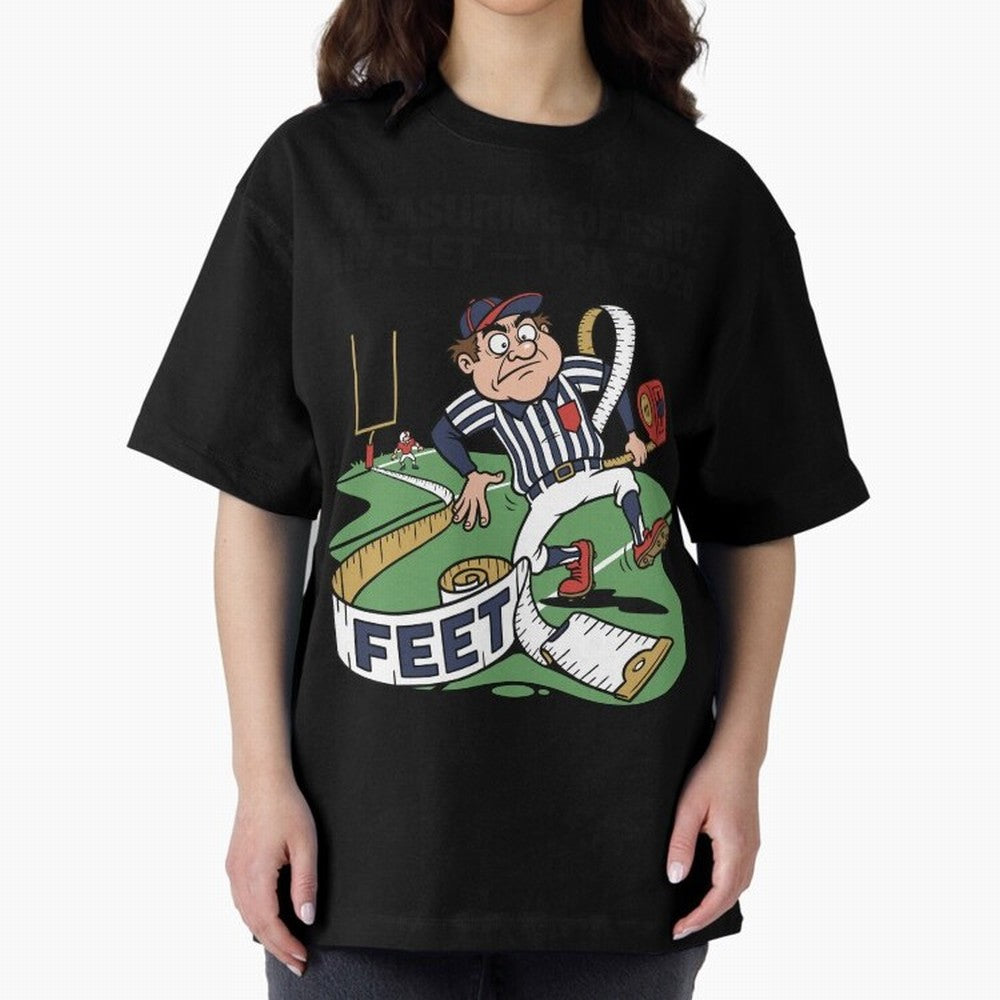 Measuring Offside in Feet ¡ª USA 2026 V2 Oversized T-Shirt Celebrate Football Heritage in FIFA World Cup 2026 Spirit, Capturing Brazil, CR7, Football Festival Excitement, Trophy Ambitions, Country Rivalries and Star Player Buzz; Perfect for