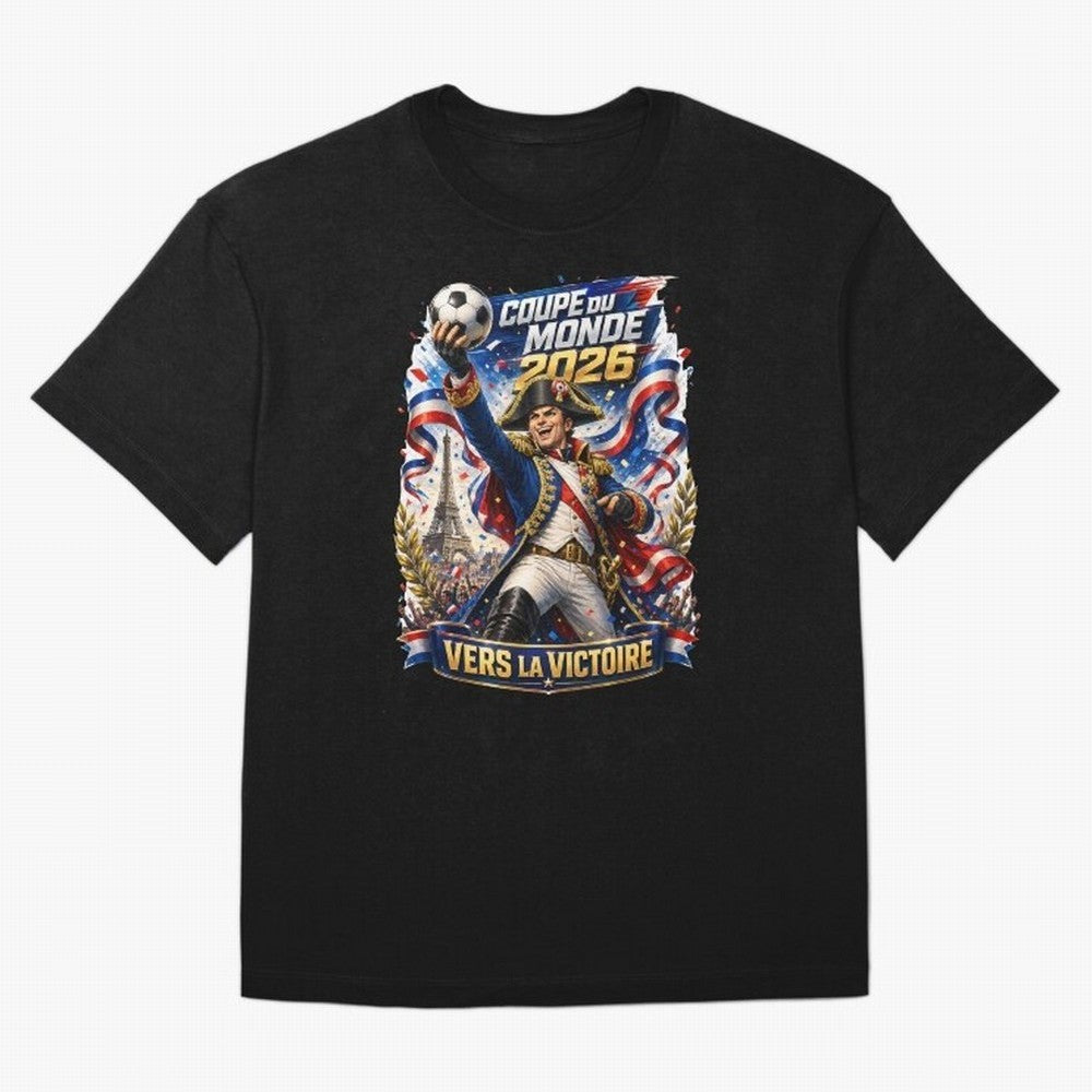 France World Cup 2026 Victory Oversized T-Shirt Show Match Day Excitement for FIFA World Cup 2026 Spirit, with England, Messi and Cristiano Ronaldo, Football Festival Excitement, Trophy Ambitions, Country Rivalries and Star Player Buzz; Made for