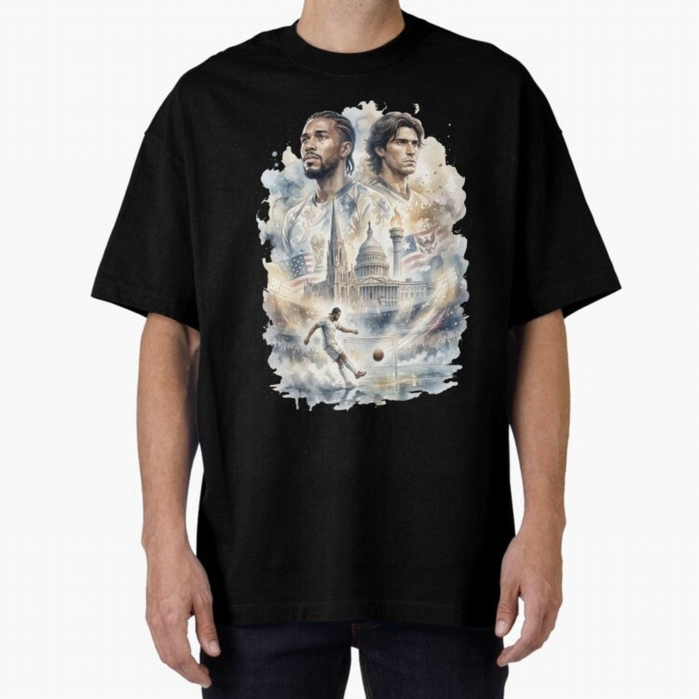 FIFA 2026 America Players Oversized T-Shirt Stand Out with Spirit from FIFA World Cup 2026 USA Canada Mexico Centered on Haaland, Brazil, Portugal and Argentina Energy, Stadium Chants, National Pride, Trophy Dreams and Unforgettable Football