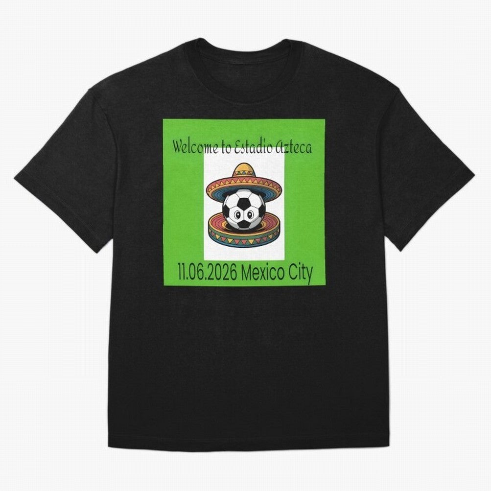 Welcome to Estadio Azteca Mexico City June 11, 2026 Oversized T-Shirt Treasure Match Day Hype around FIFA World Cup 2026, Haaland, England, France and Netherlands, Match Day Excitement, Supporter Culture, Golden Goals and Global Football Passion;
