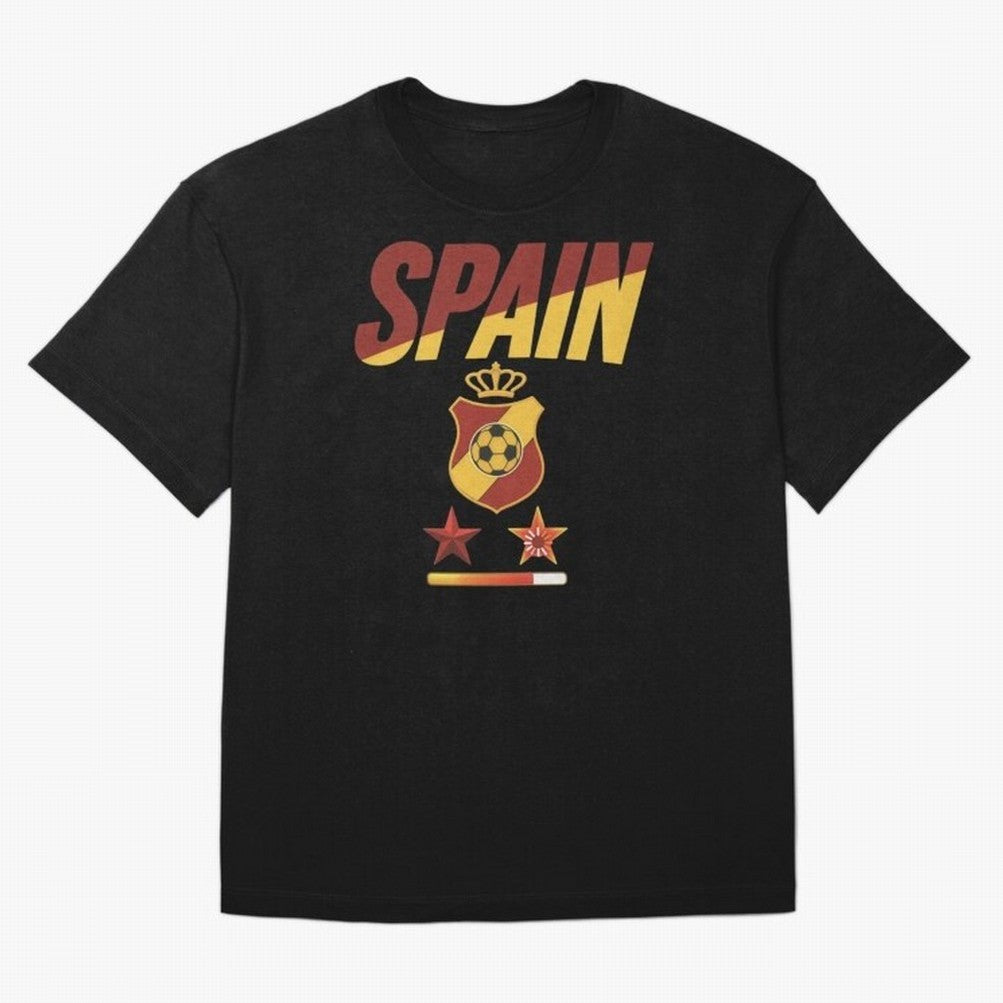 Spain Football World Cup 2026 - La Roja Stars Loading Oversized T-Shirt Remember Iconic Moments from FIFA World Cup 2026 for Fans of Haaland and Mbappe and Spain, Bringing Classic Soccer Heritage, Championship Pressure, Fan Loyalty and